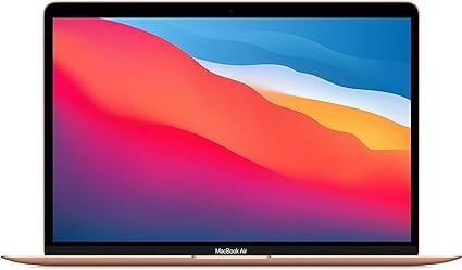 Apple 2020 MacBook Air Laptop: Apple M1 Chip, 13″ Retina Display, 8GB RAM, 256GB SSD Storage, Backlit Keyboard, FaceTime HD Camera, Touch ID. Works with iPhone/iPad; Gold