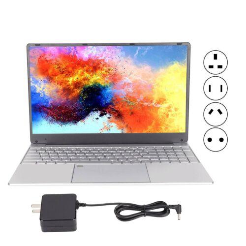 15.6in Laptop 8G 128GB SSD Quad Core Backlit Keyboard Laptop Notebook Silver HOT
