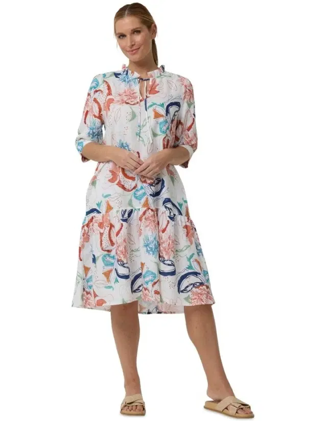 Capri Print Dress in Multi